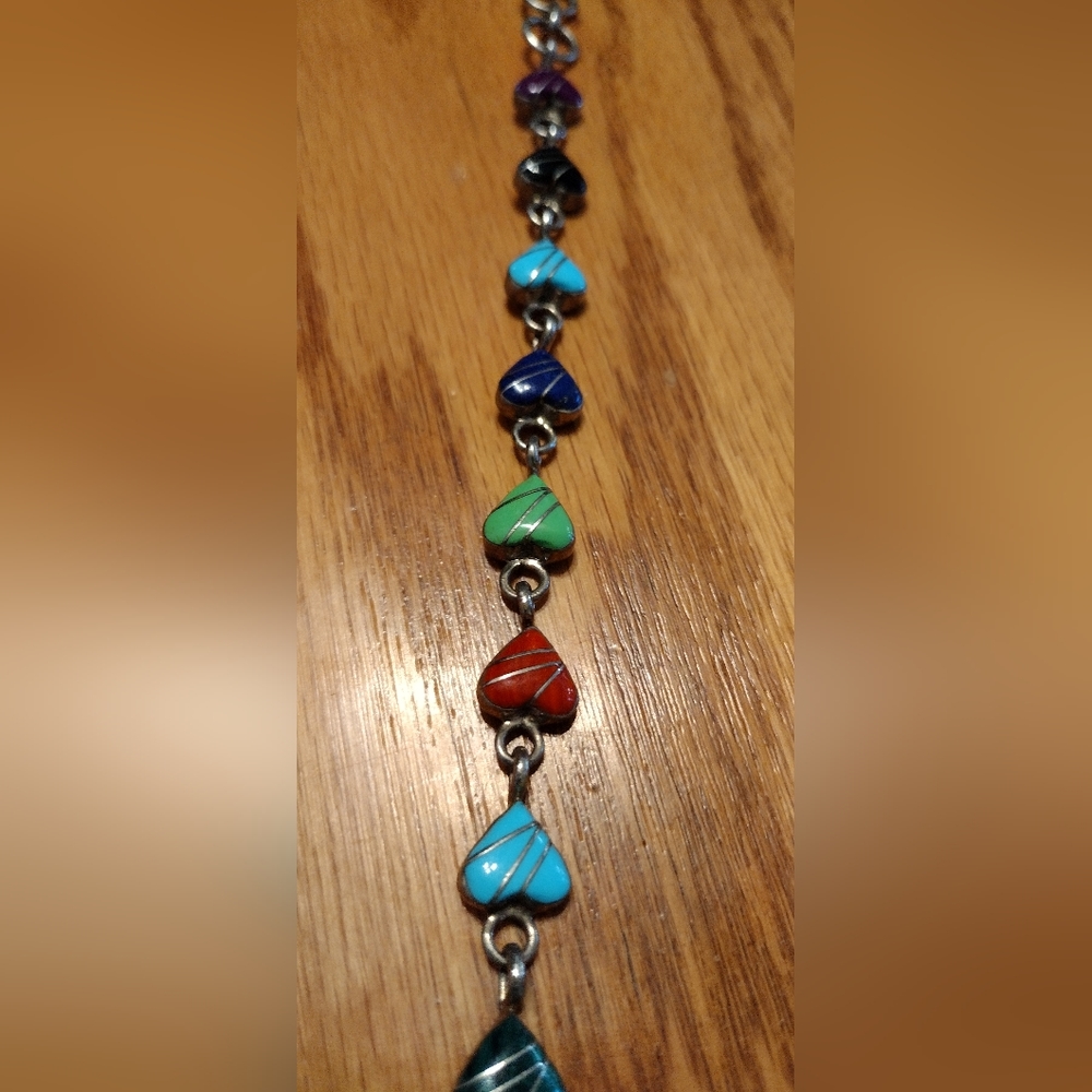 Sterling hand enameled designer bracelet